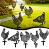 Outdoor Garden Decoration Backyard Lawn Pile Metal Hen Yard Decoration Gift