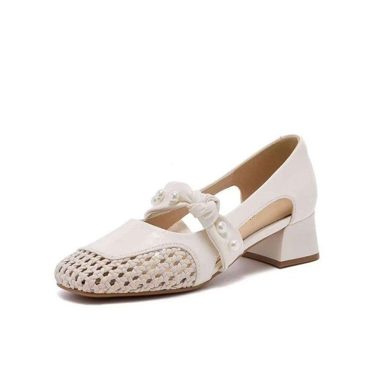 Open-toe Shoes with Breathable Thick Heels, Women's High-heeled Sandals with A High Heel. Devotion