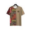 Vintage Ethnic Style Pattern Printed Men's T-Shirt Outdoor Casual Round Neck Short-Sleeved Tops Street Male Oversized Clothing