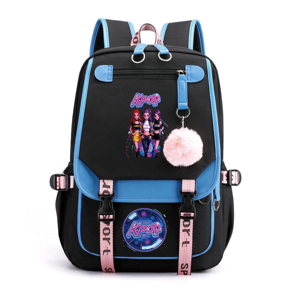 Witch Hunter Animation Cartoon Printed School Bag Large Capacity Junior High School Student Backpack