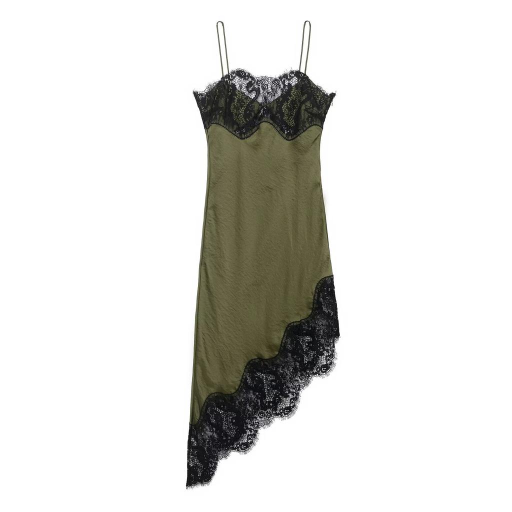 Women's clothing autumn and winter new women's clothing European and American style French design lace decorative dress women