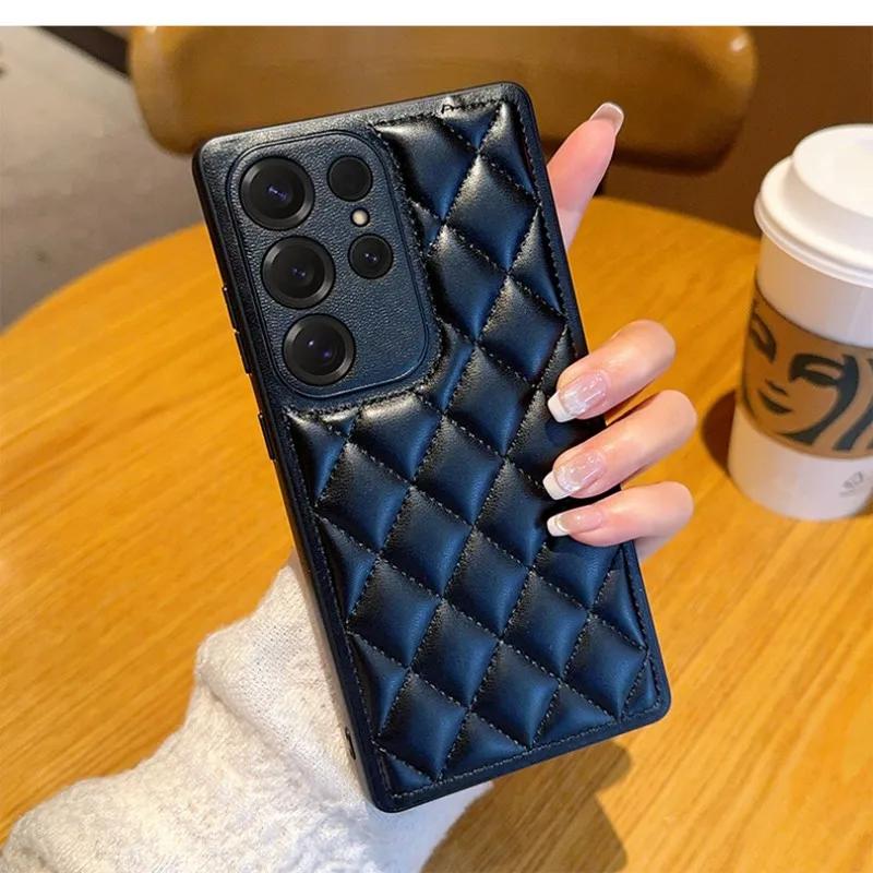 

For Samsung S22 S23 S24 S25 Ultra Plus Case Soft Skin Fashion Leather Cover For Samsung Galaxy S25 Ultra S 25 Ultra S25+ Cases For Galaxy S22 Plus