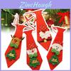 Creative Christmas Tie For Kids And Adults Featuring Santa Reindeer Snowman Designs