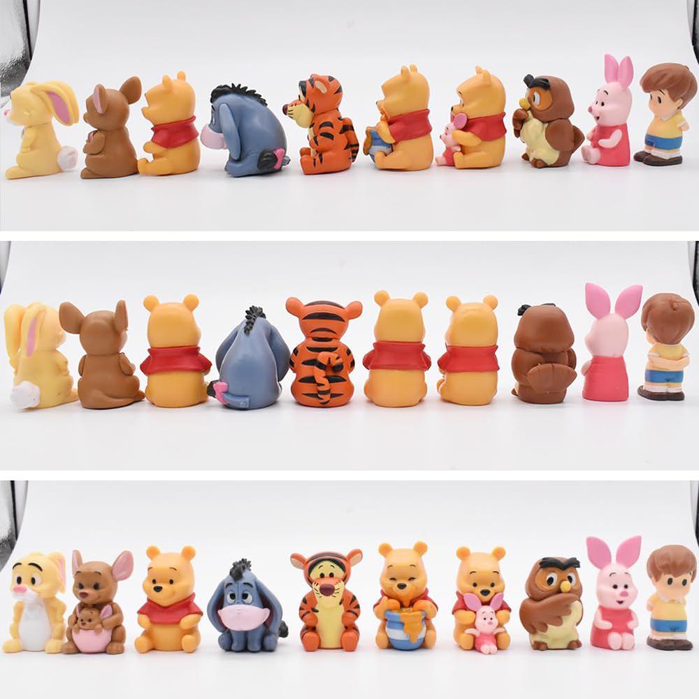 10pcs Winnie the Pooh Figures Set Micro Landscape Ornaments Office Home Decor
