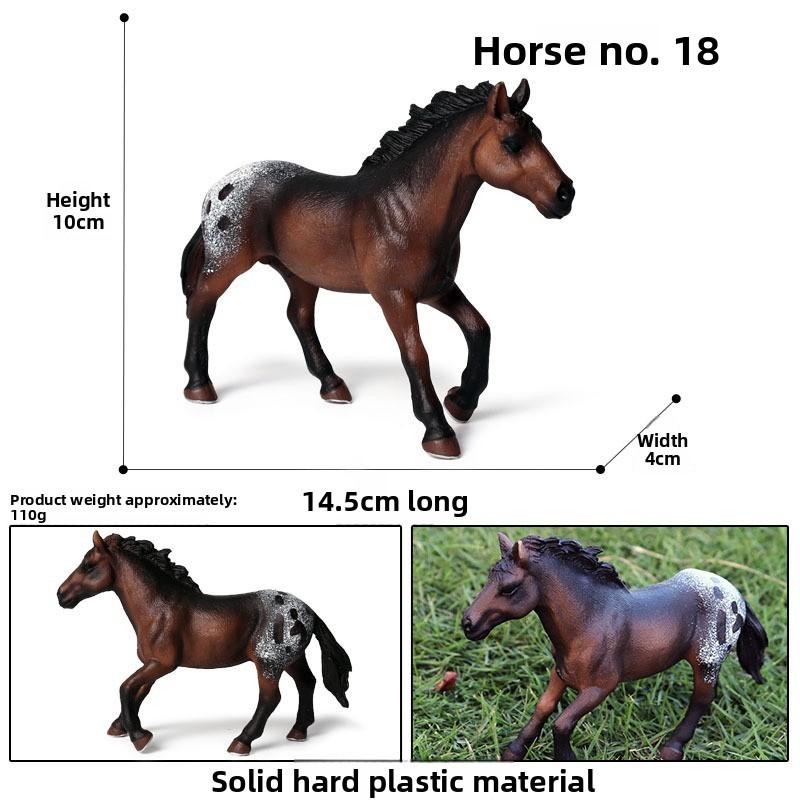 Wild Animal Model Kids Educational Toy Plastic Horse Figurine For Children Play