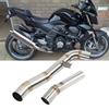 Motorcycle Exhaust Contact Middle Pipe Link Connector Fit for Kawasaki Z1000 20072009