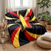 Couverture Flottante Imprimée Football Belgique Douce pour la Peau Chaude Décorative pour Canapé Lit Intérieur Usage Quotidien