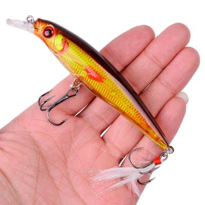11.2CM/13.6G Τεχνητό Δόλωμα Minnow Βιονικό με Κοφτερά Αγκίστρια Γλώσσα Σκληρό Τεχνητό Swimbait Ποταμίσιο Θαλασσινό Ψάρεμα Τσιπούρας Λαβρακιού Αξεσουάρ