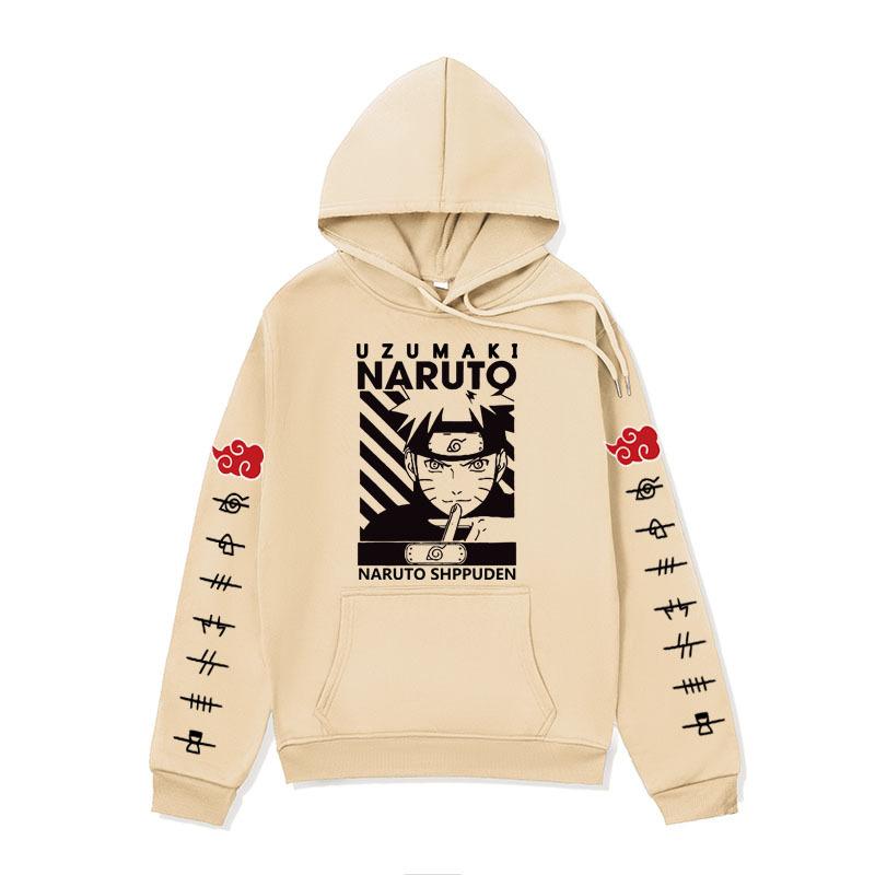 Men's clothing, cartoon sweater, Naruto series hoodie, coat men