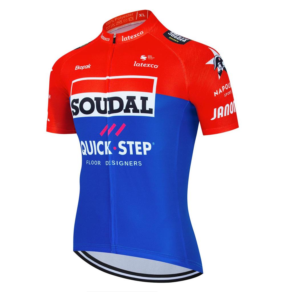 2025 Nuova Maglia da Ciclismo SOUDAL Team Solo Uomini Estate Manica Corta Abbigliamento Bicicletta Asciugatura Rapida Ciclismo Donna