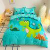 Dinosaurs Cartoon Duvet Cover Set,Single Double King Us Twin Full Queen Size Anime Bedding Set With Zipper And Pillowcases 75*50