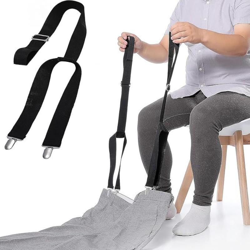Pants Lifter for Elderly Pregnant Lazy Users Durable Metal Clips No Bending Required Dressing Assist Tool for Home Travel