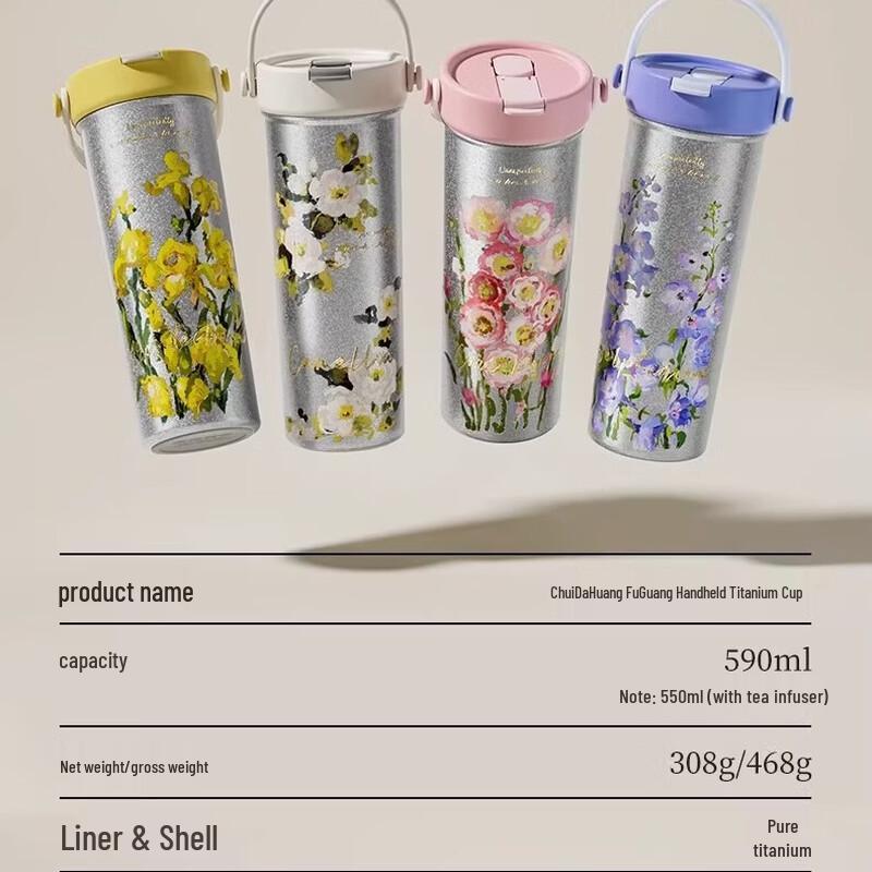 Chuidahuang Premium Titanium Insulated Coffee Mug 550ML