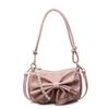 Portable high-end messenger bag women's summer new fashion versatile pleated bow chain bag