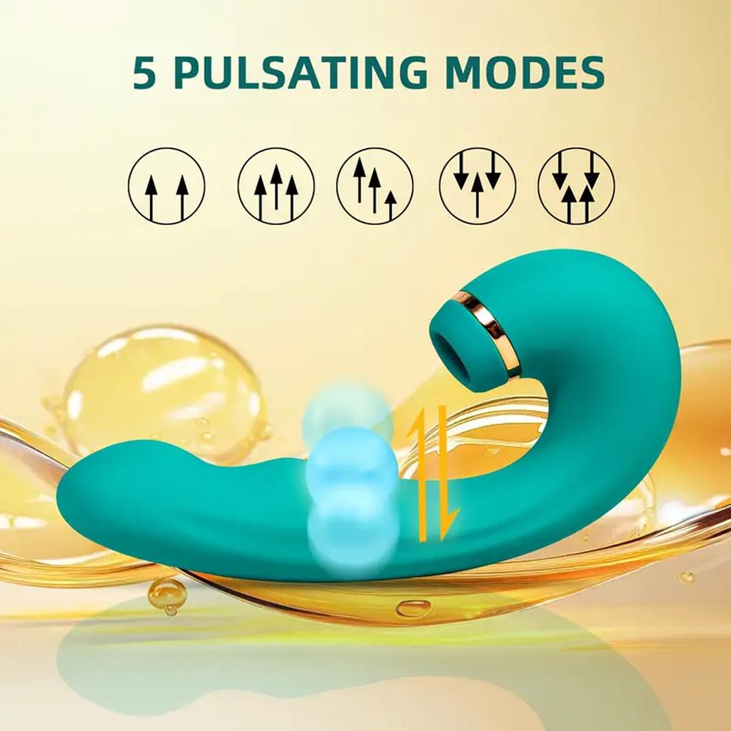 3 In 1 Vibrators with 10 Vibrating 5 Flapping 5 Sucking Modes Dildo G Spot Vibrator Rechargeable Vibrators Female Sex Toys