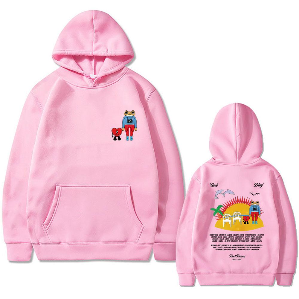 Rapper Bad Bunny Print Hoodie Un Verano Sin Ti Pullover Debi Tirar Mas Fotos DTMF Sweatshirt Men Women Oversized Hoodies