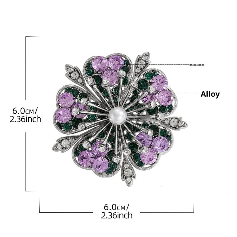 Cherry Blossom Flower Brooch Pins Plants Corsage For Women'S Clothes Backpack Decor Gifts