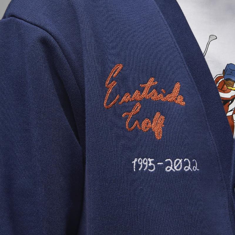 Ζακέτα Air Jordan x Eastside Golf Μπλε Μεσάνυχτας/Λευκό/Καμένο Ηλιοβασίλεμα Ανδρικά Τοπ Μπλε DV5430-410