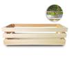 Wooden Box Cover Balcony Terrace Herb Garden Natural 60X23X15 Eco