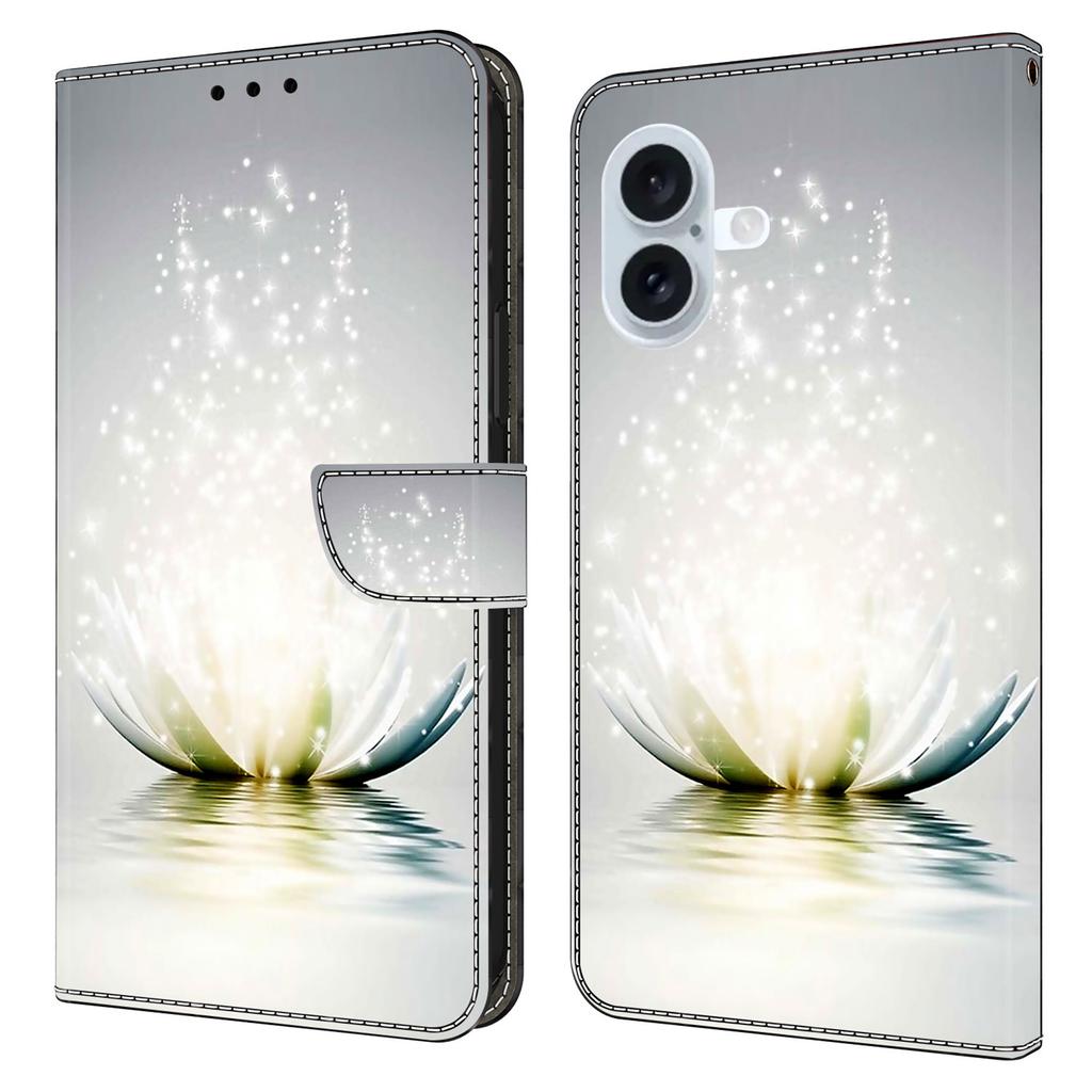 For iPhone 17 Case 3D Pattern PU Leather Wallet Phone Cover with Stand