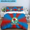 3PCS Blackburn Rovers Fc Crest Printed Bedding Set, Includes A Duvet Cover and Two Pillowcases for Bedroom, Suitable for All Seasons