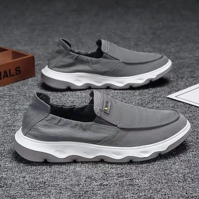 Cloth Shoes Men's Spring Breathable Pedal Men's Shoes Soft-soled Casual Canvas Shoes