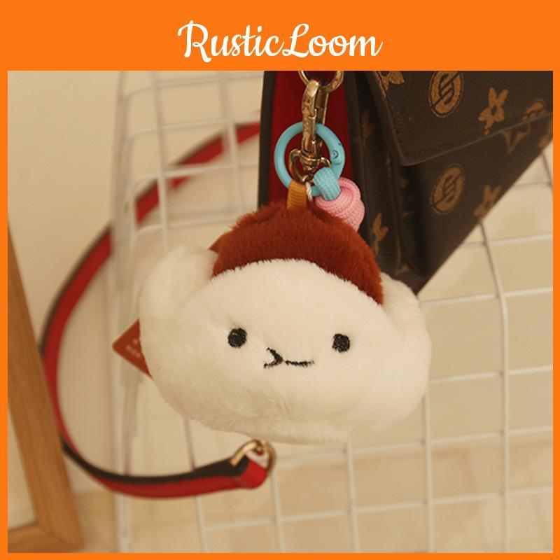 Cartoon Cha Inspired Siu Bao Plush Toy Keychain Pendant Backpack Accessories