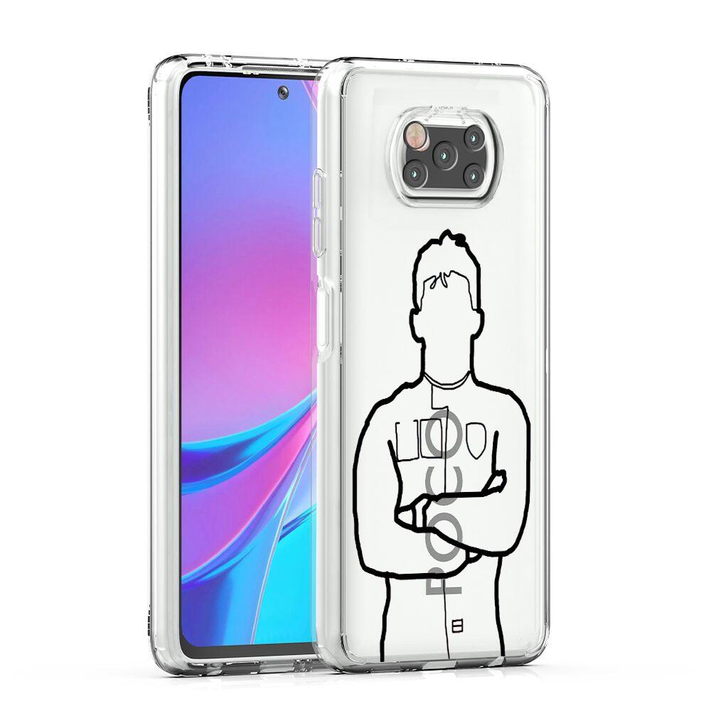 Phone Case For Xiaomi Poco X6 X5 NFC X3 F6 F5 Pro F4 F3 M3 14 13T 12T 12 13 Lite 11 Mi 5G Clear Cover F1 Number 33