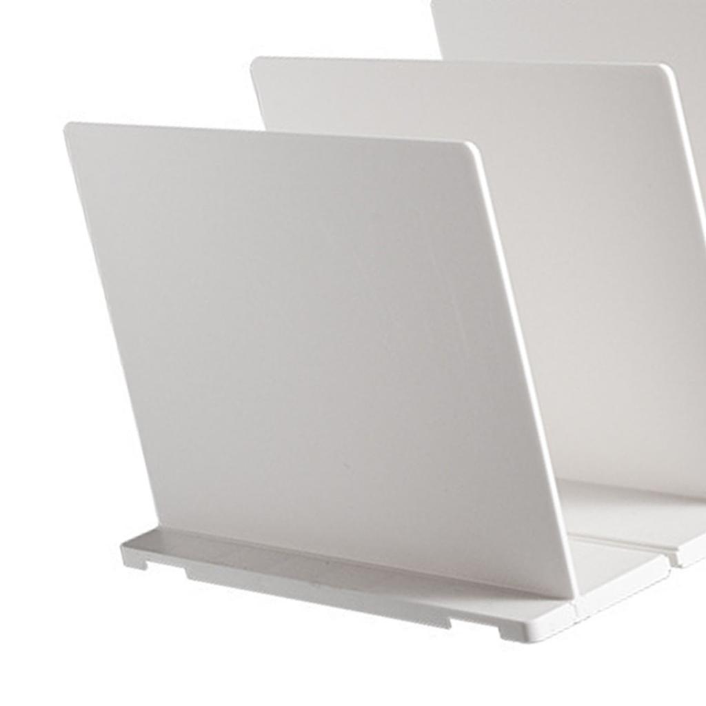 Shelf Divider White Sturdy Plastic Easy Assembly Adjustable Vertical Handbag Separator for Home