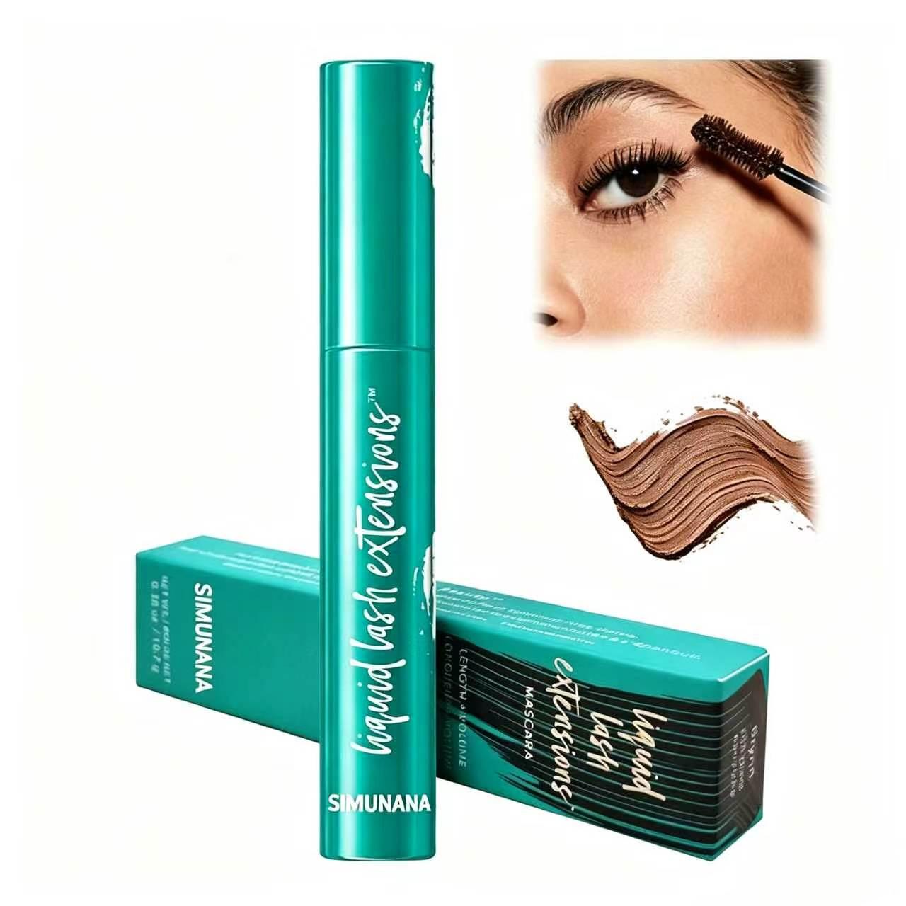 Wasserdichte, geschwungene, langanhaltende, wischfeste Mascara blue