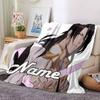 Customiz Name Personality Byakuya Kuchiki (2) Blanket Soft &Warm Sofa Office Bed Travel Lunch Break Blanket, Gift Suitable for All Seasons