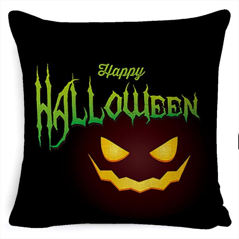 Throw Pillow Halloween Pillow Case Linen Car Cushion Sofa Pillow Case Nordic Style