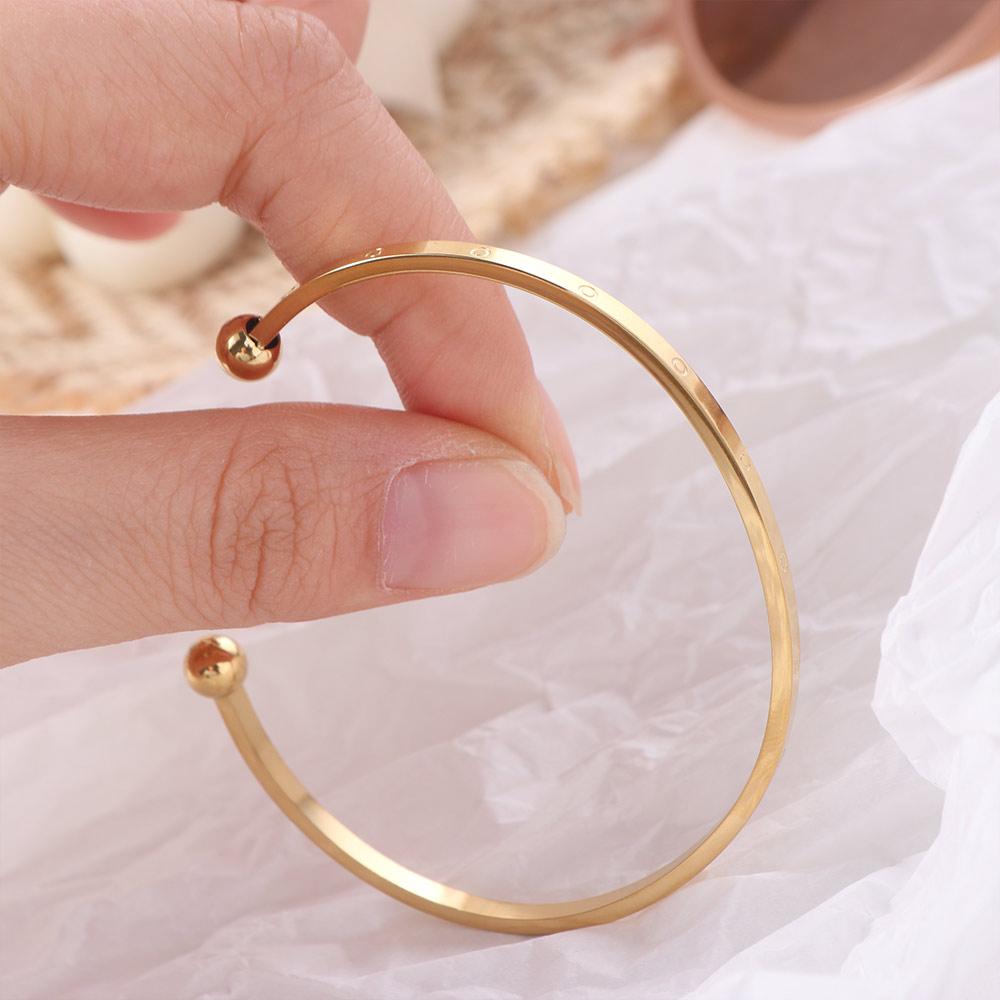 Women Jewelry Hand Jewelry Bangle Fashion Hand Ornament Non Fading Light Luxury Bracelet Wedding