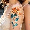Talos 5 Sheets Butterfly Tattoo Stickers, Waterproof Temporary Flower Tattoos, Colorful Face Body Tattoos for Parties Night Club Music Festival