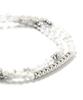 Polalita Crystal White Steel Bar Bracelet (Plt-Br-045_Wt)