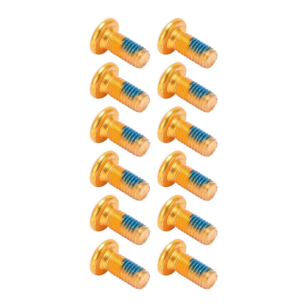 BOLANY 12pcs Mountain Bike Disc Brake Rotor Bolts Screws Alloy Steel Disc Rotor Screws