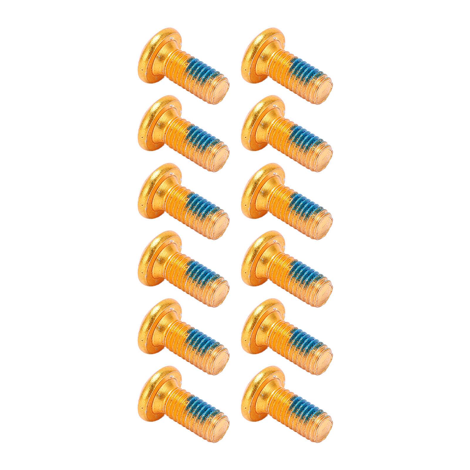 

BOLANY 12 шт. Болти для ротора дискового гальма гірського велосипеда, гвинти, легована сталь, гвинти для ротора диска