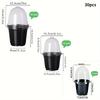 15/30pcs Transparent Round Plastic Seedling Pots with Dome Lids 8.89/10.16/12.7 Cm Durable Lightweight for Indoor/Outdoor Garden