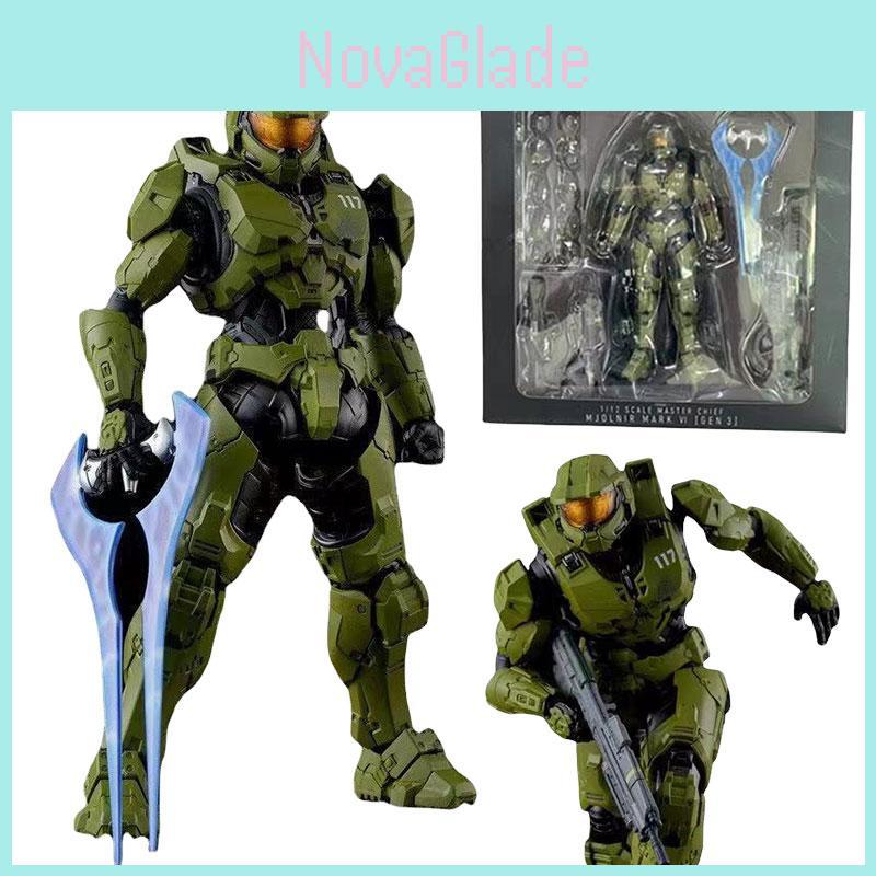 Halo 5 Guardians Master Chief Action Figure Toy Poseable Model 18cm Height