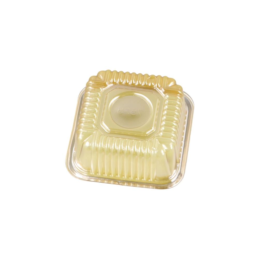 100Pcs Cupcake Plastic Individual Mooncake Tray Packaging Box Cake Holder Mousse Container