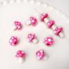 Cartoon Mushroom Glass Loose Beads Handmade Craft Jewelry Making Material DIY Accessories