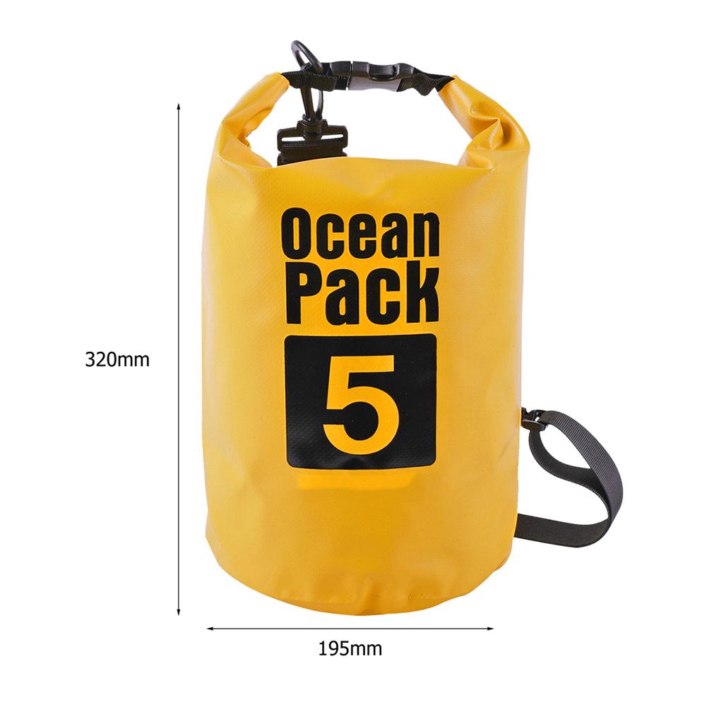2L 3L 5L 10L 15L Wasserdichter Trockensack Schwimmtasche Faltbarer Strandaufbewahrungsrucksack Kajakfahren Rafting Flusstrekking Schwimmender Wassersack