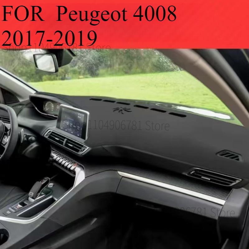 FOR  Peugeot 4008 2017- Car Dash Mat Dashmat Dashboard Mat Cover Sun Shade Dash Board Cover Carpet  Accessories