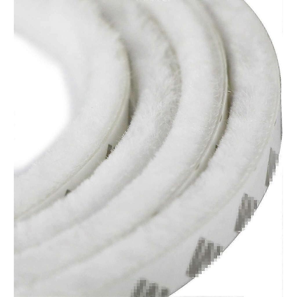 9mm x 15mm Self-adhesive Anti-dust Brush Strip for Movable Windows and Doors (White)