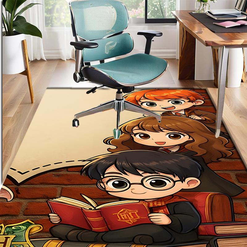 Harry Potter Pattern Rug, Indoor/Outdoor Mat, for Picnic, Gameroom, Bedroom, Office, Living Room, Home Decor Carpet, Birthday Gift