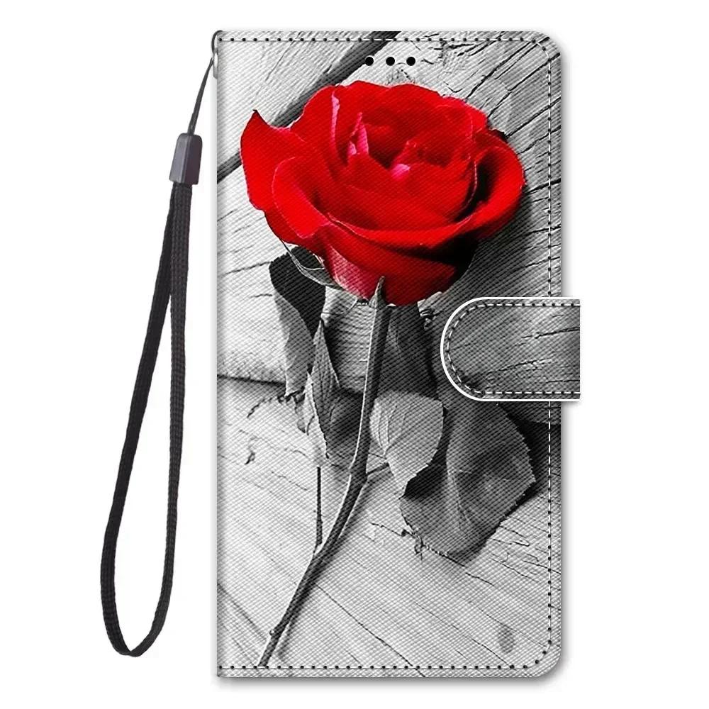 Flower Butterfly Leather Wallet Flip Case For Xiaomi Redmi 9 9A 9C 9T 10A 10C 12 12C 13 13C Magnetic Phone Cover Protective Bags