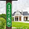 Reflective House Address Sign, Mailbox Post Sign, Reflective Modern House Numbers Address Signs, Mailbox Numbers for Outside, Vertical Plaque,