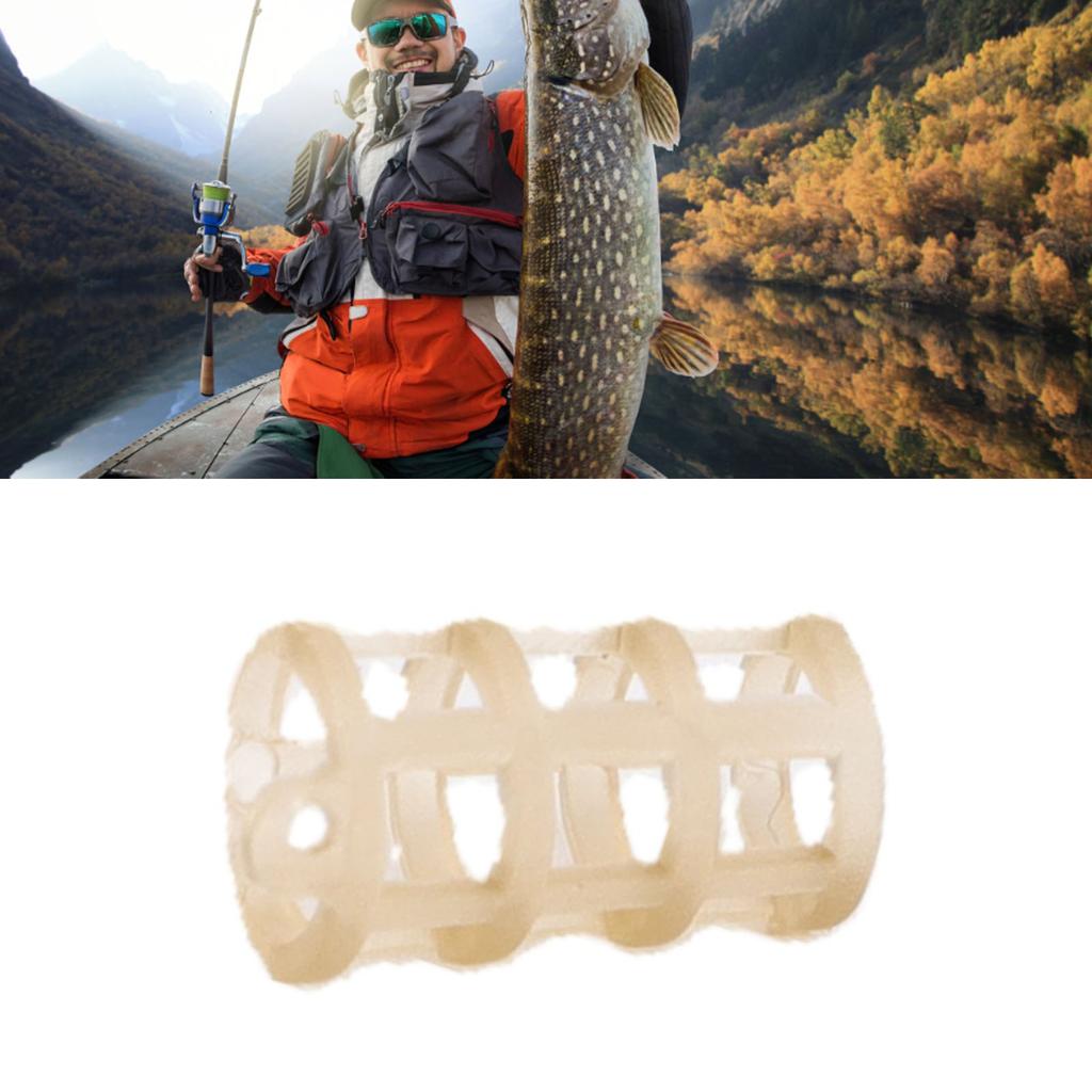 50pcs Bait Cage Fishing Lures Bait Cage Feeder Basket for Freshwater Saltwater Lake River