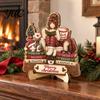 Christmas Shelf Decor Book Lover Gifts for Women, Just A Girl Who Loves Wooden Plaque, Holiday Ornaments 2D Flat Reading Block Sign with Stand
