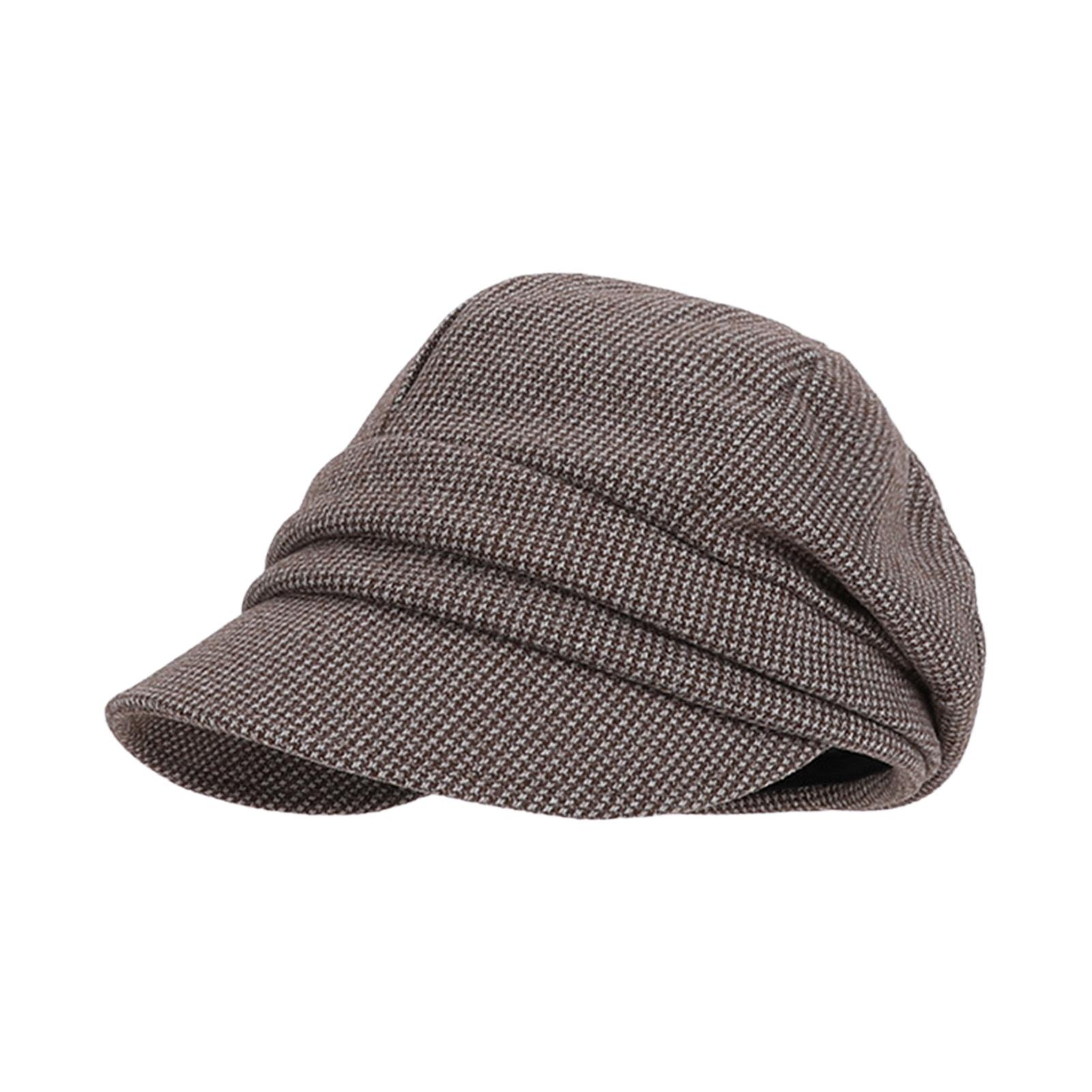 

Women s British Style Beret Hat One Size Knit Beanie with Ear Protection Warm Winter Retro Bucket Hat for Cold Weather